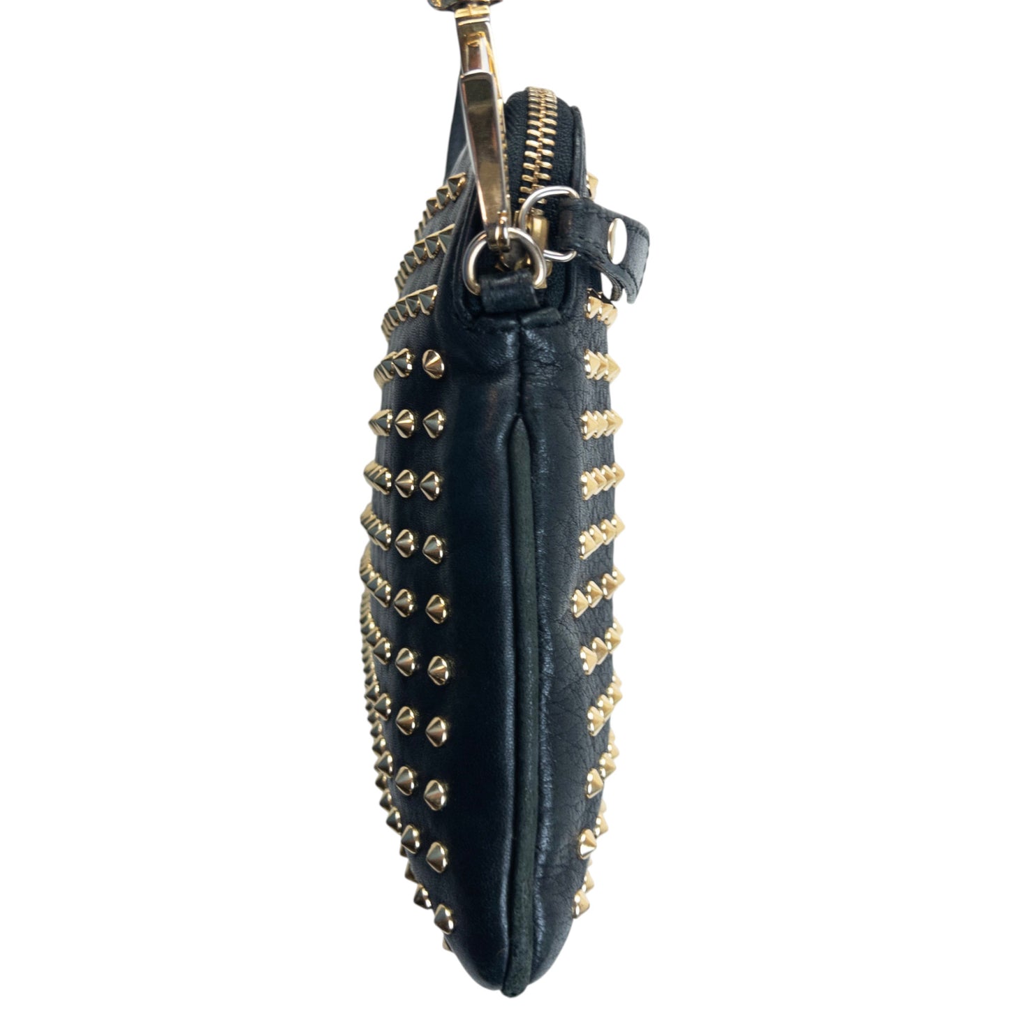 Vintage 2000s Burberry Studded Leather Crossbody Bag