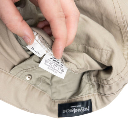 Vintage YSL Yves Saint Laurent Embroidered Chino Trousers Size W40