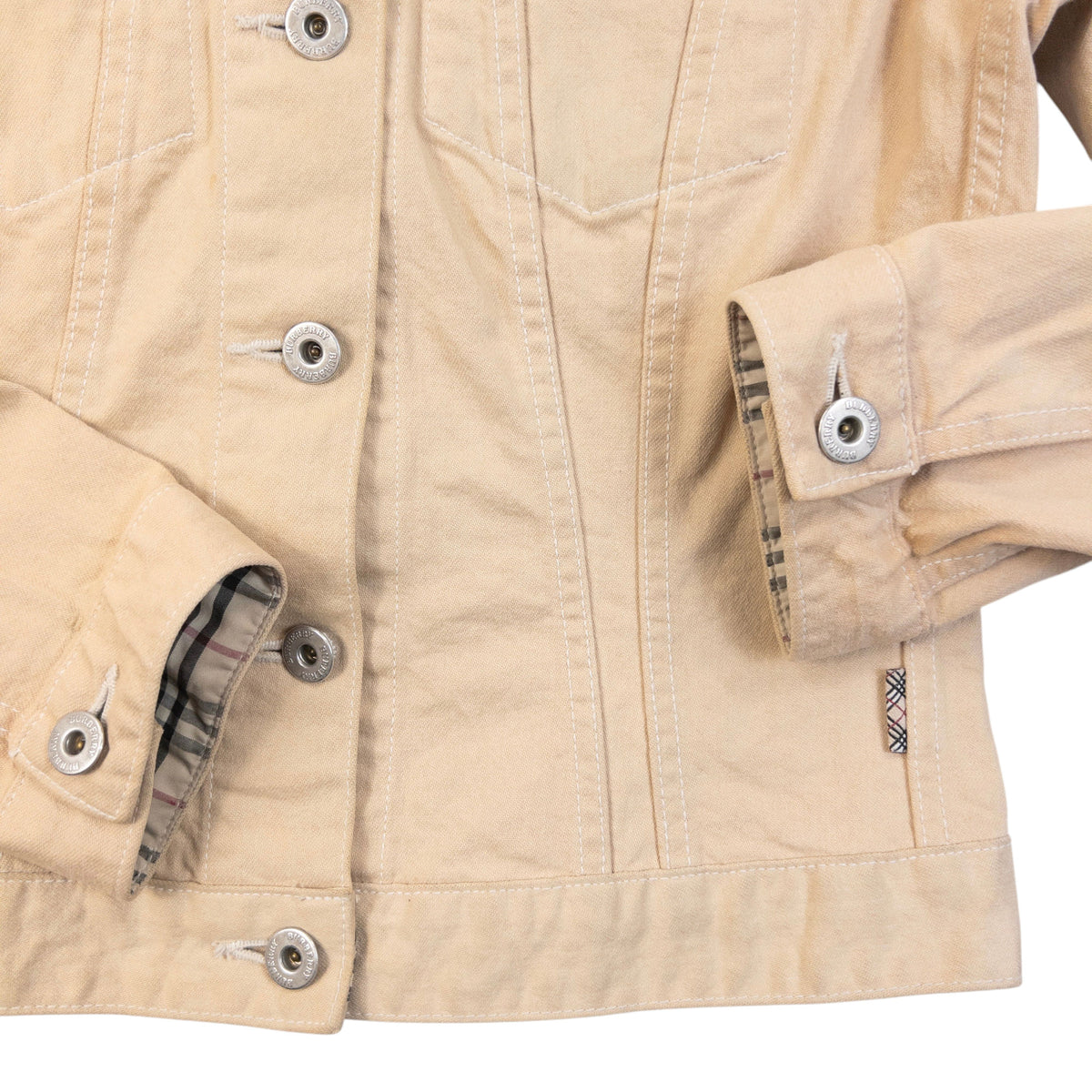 Vintage 2000s Burberry Button Up Jacket Womens Size M