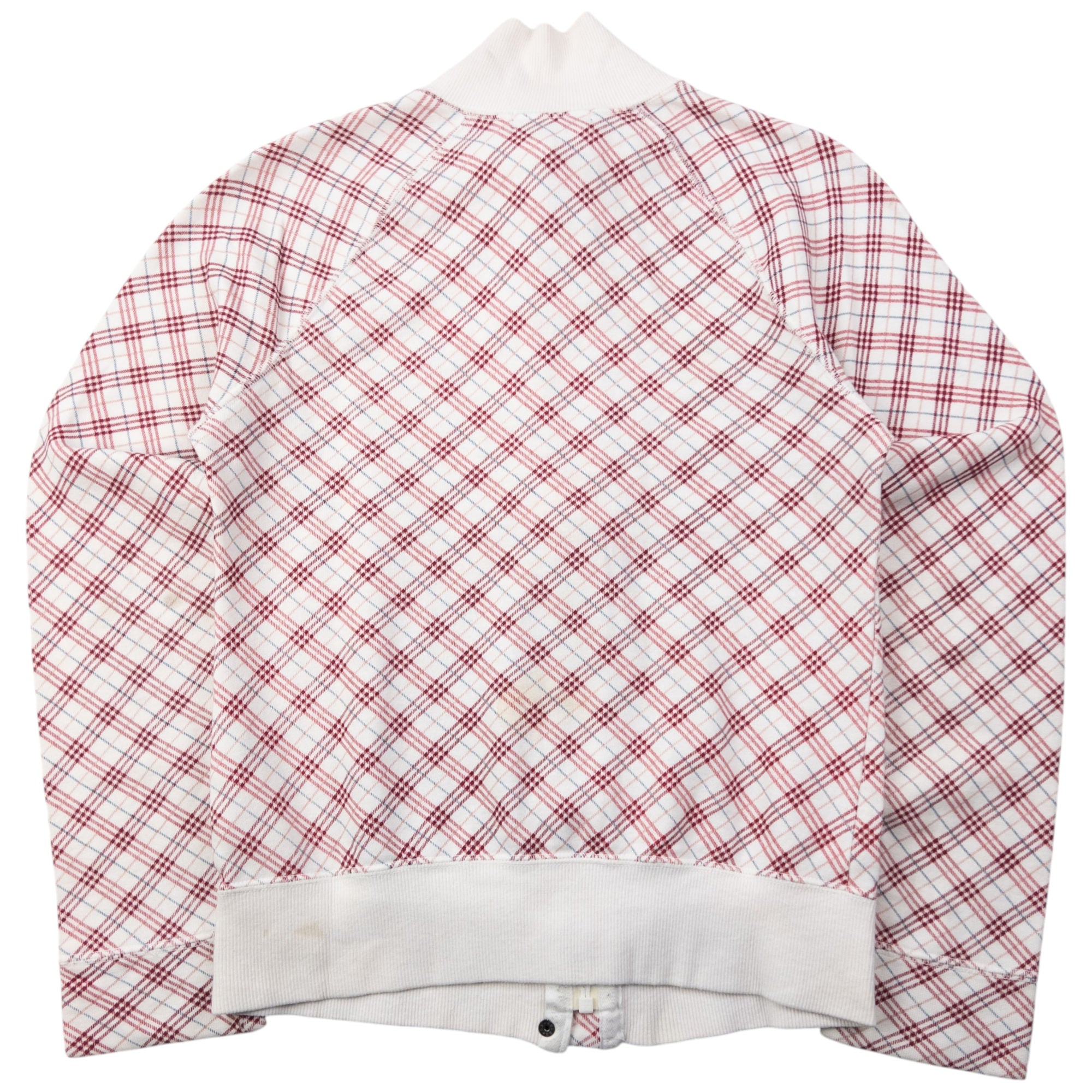 Vintage 2000s Burberry Blue Label Nova Check Zip Up Sweatshirt Womens Size S