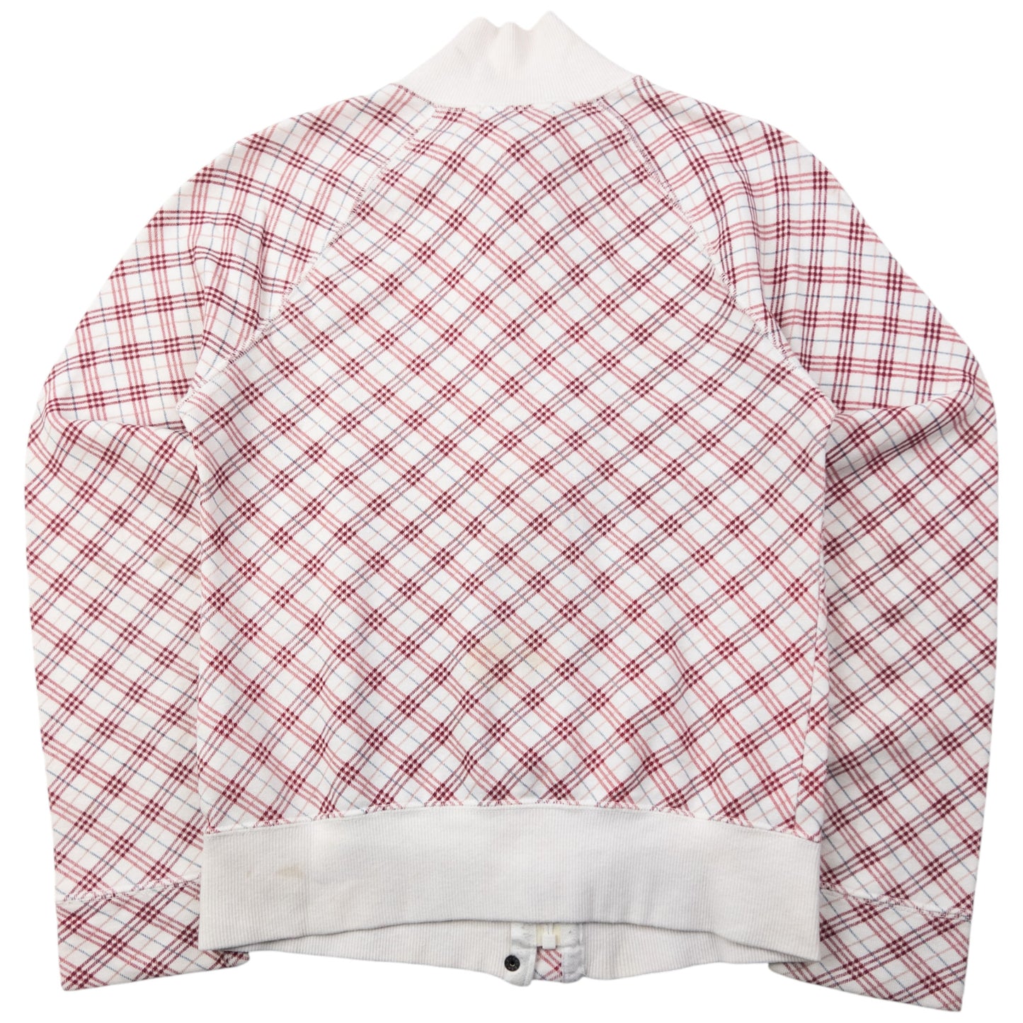 Vintage 2000s Burberry Blue Label Nova Check Zip Up Sweatshirt Womens Size S