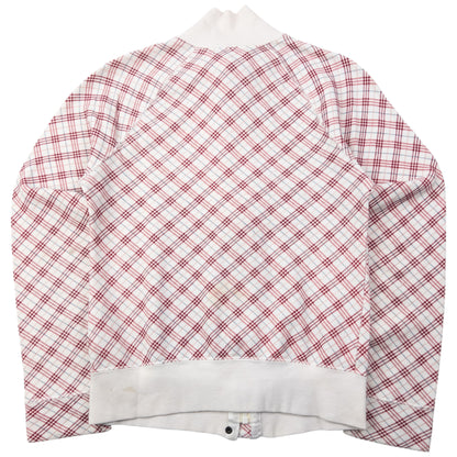 Vintage 2000s Burberry Blue Label Nova Check Zip Up Sweatshirt Womens Size S