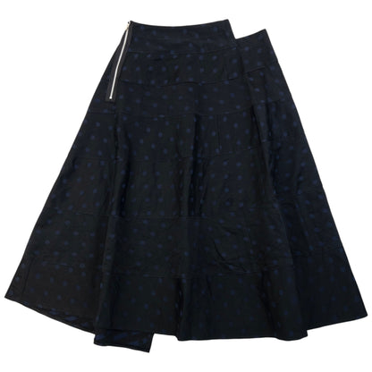 Vintage 2000s Comme Des Garçons Tricot Polka Dot Asymmetric Skirt Womens Size W27