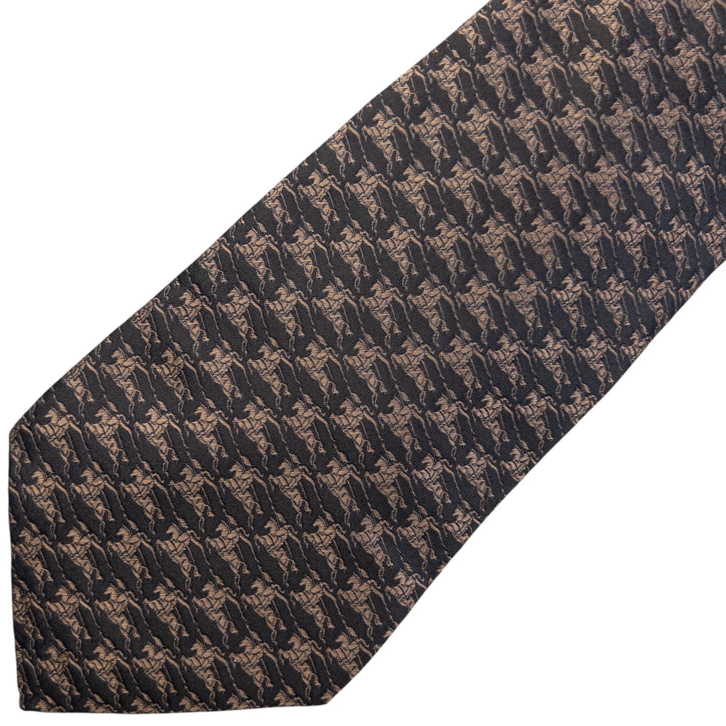 Vintage 2000s Burberry Monogram Silk Tie