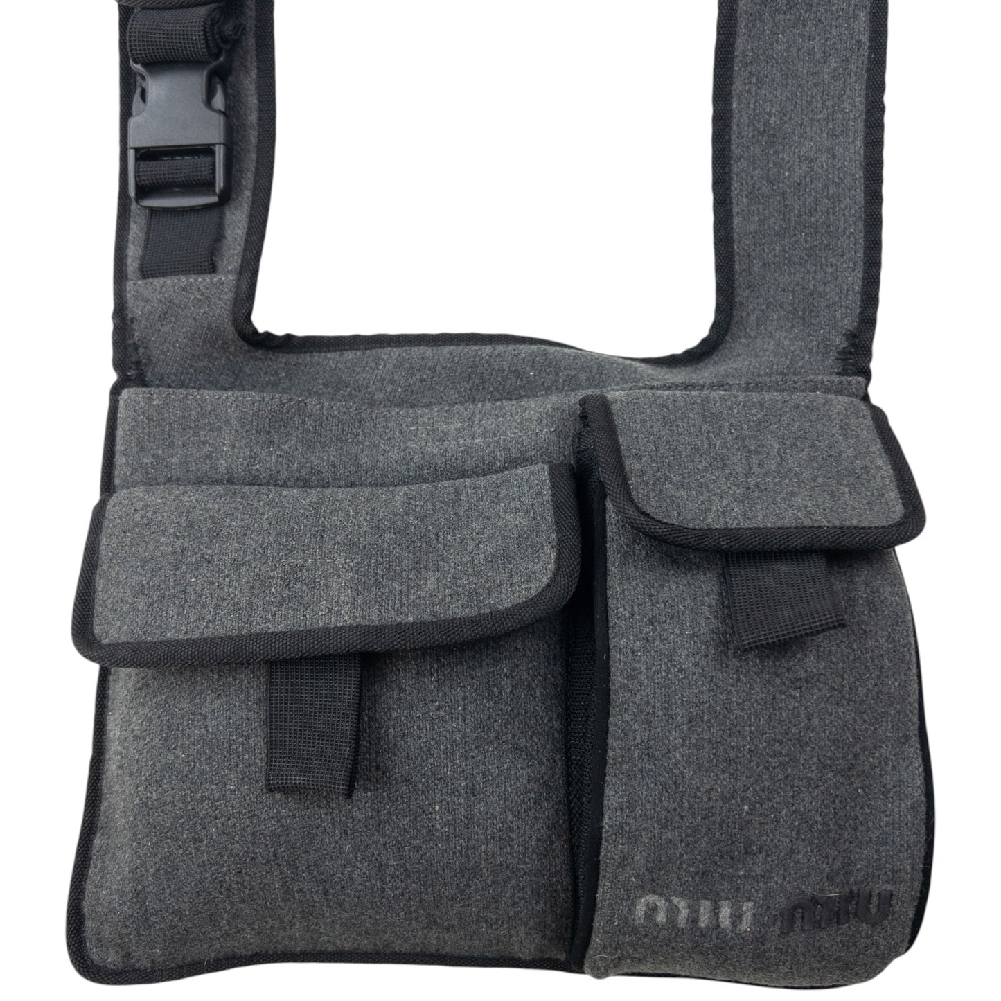 Vintage 1999 Miu Miu Wool Crossbody Bag