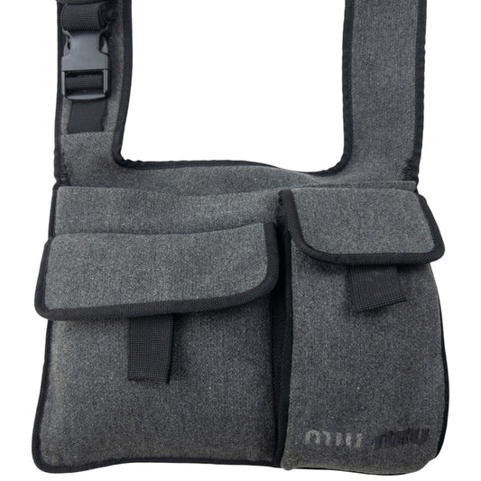 Vintage 1999 Miu Miu Wool Crossbody Bag