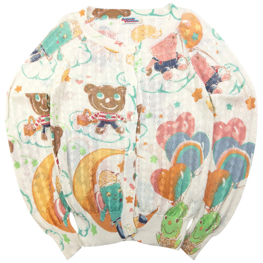 Vintage Hysteric Glamour Graphic Knit Cardigan Womens Size S