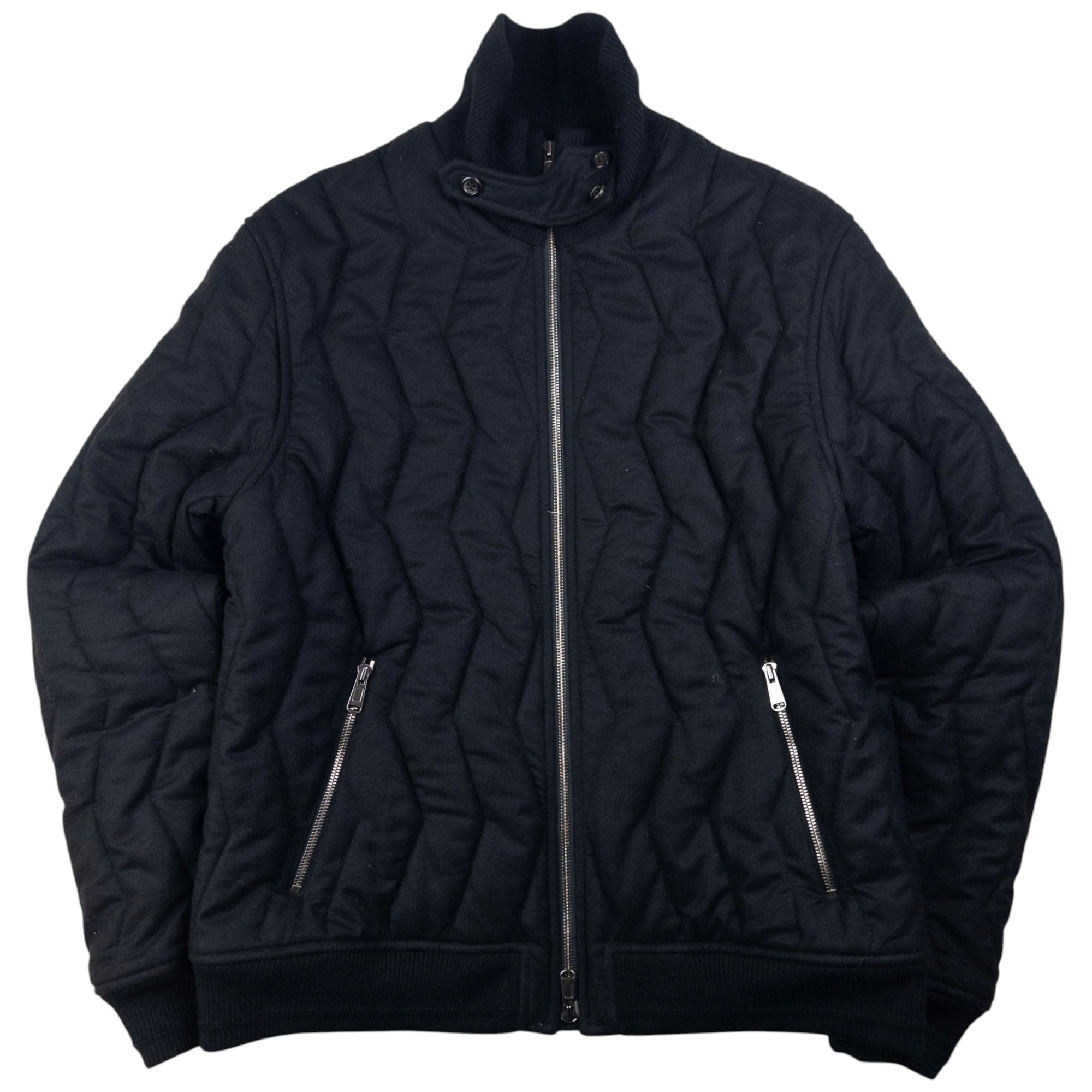 Vintage YSL Yves Saint Laurent Quilted Wool Jacket Size M