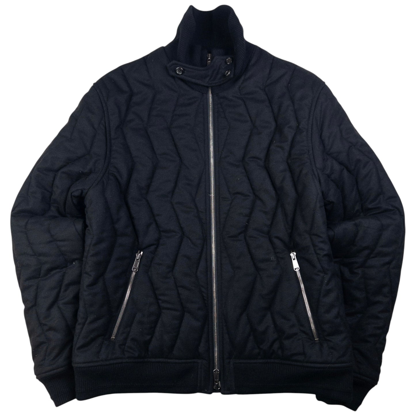 Vintage YSL Yves Saint Laurent Quilted Wool Jacket Size M