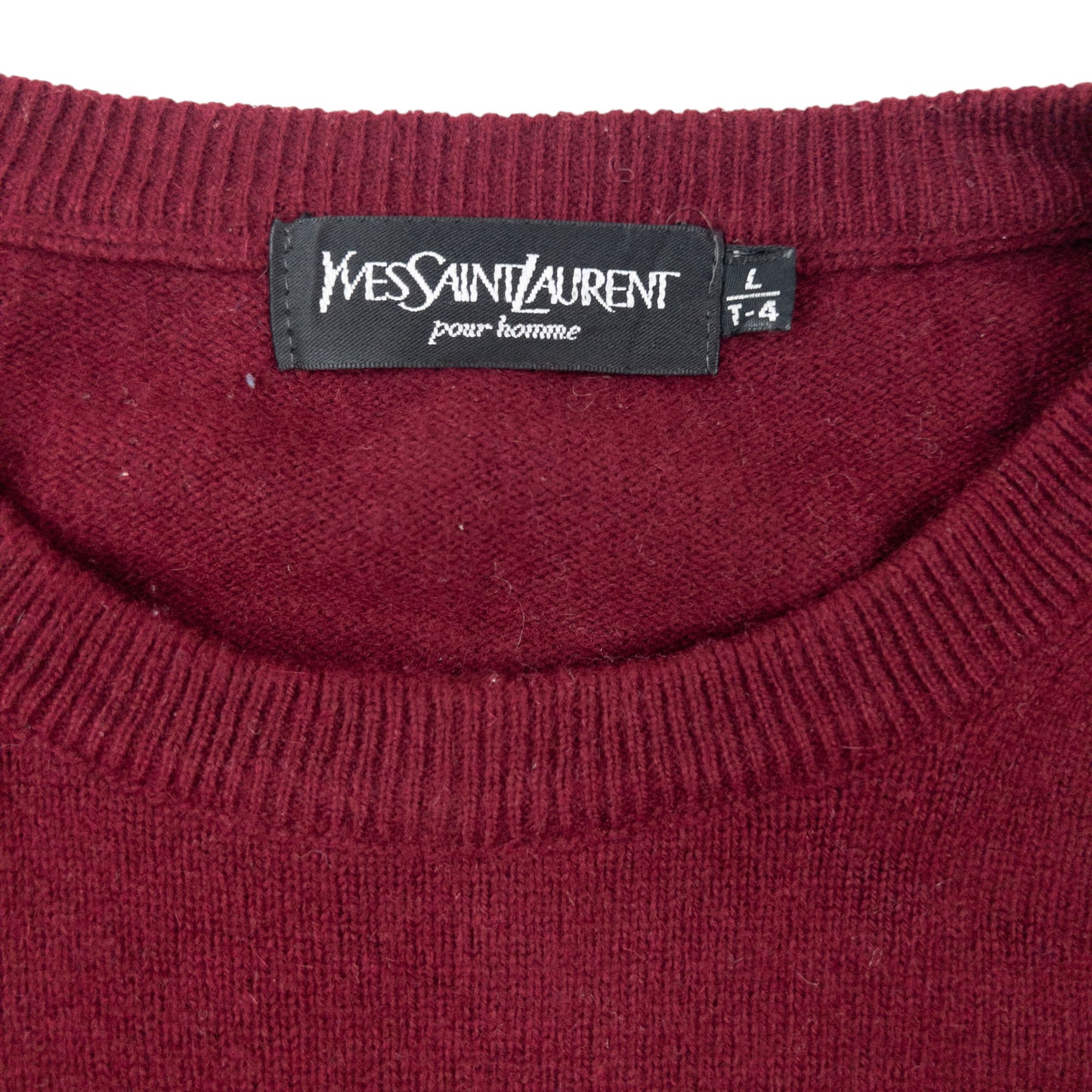 Vintage 90s YSL Yves Saint Laurent Wool Jumper Size L