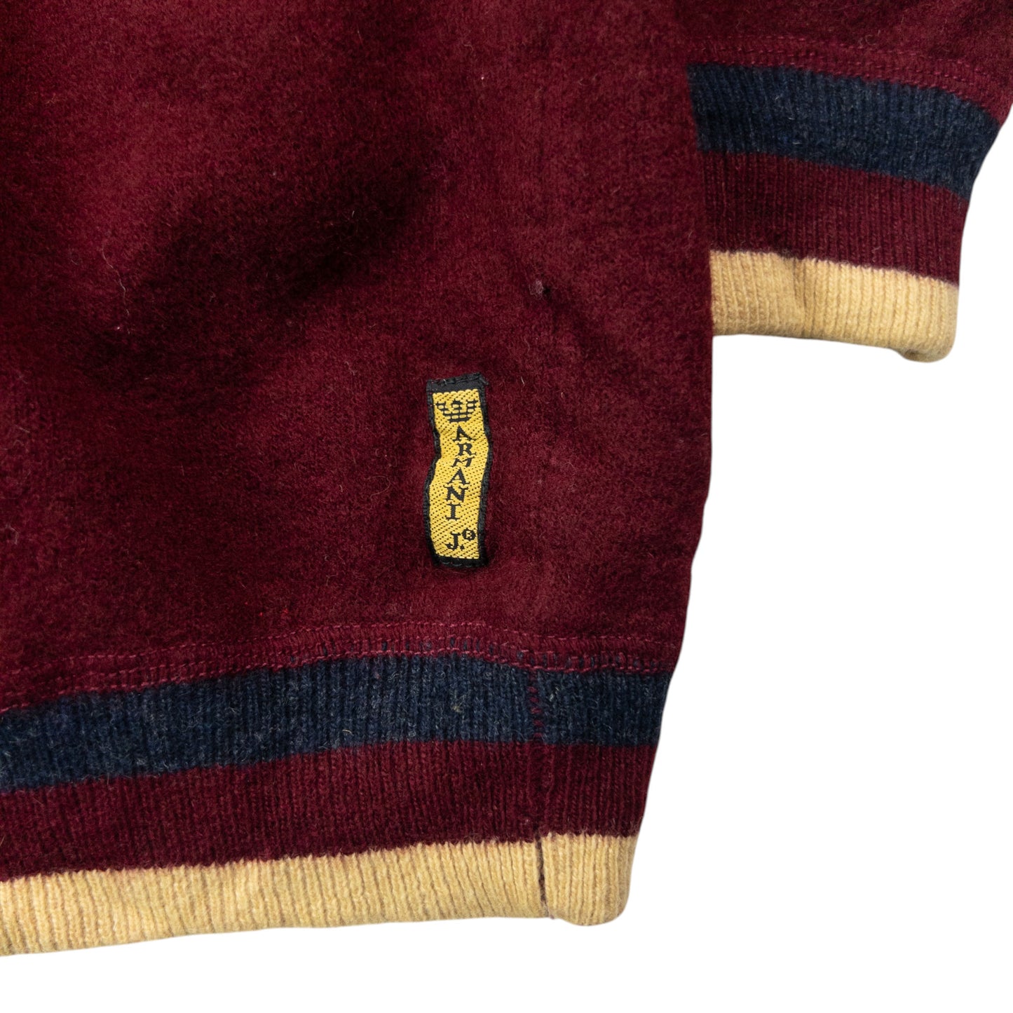Vintage 90s Armani Jeans Wool Jumper Womens Size XS