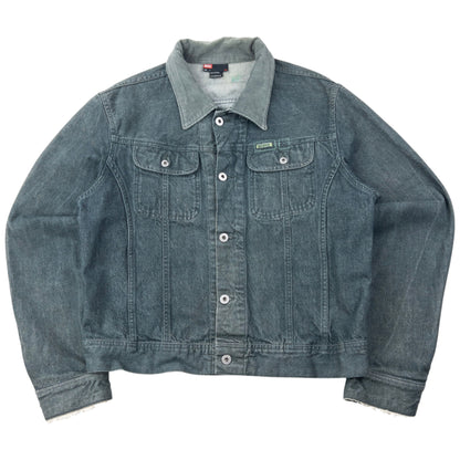 Vintage 2000s Diesel Cropped Button Up Denim Jacket Size S