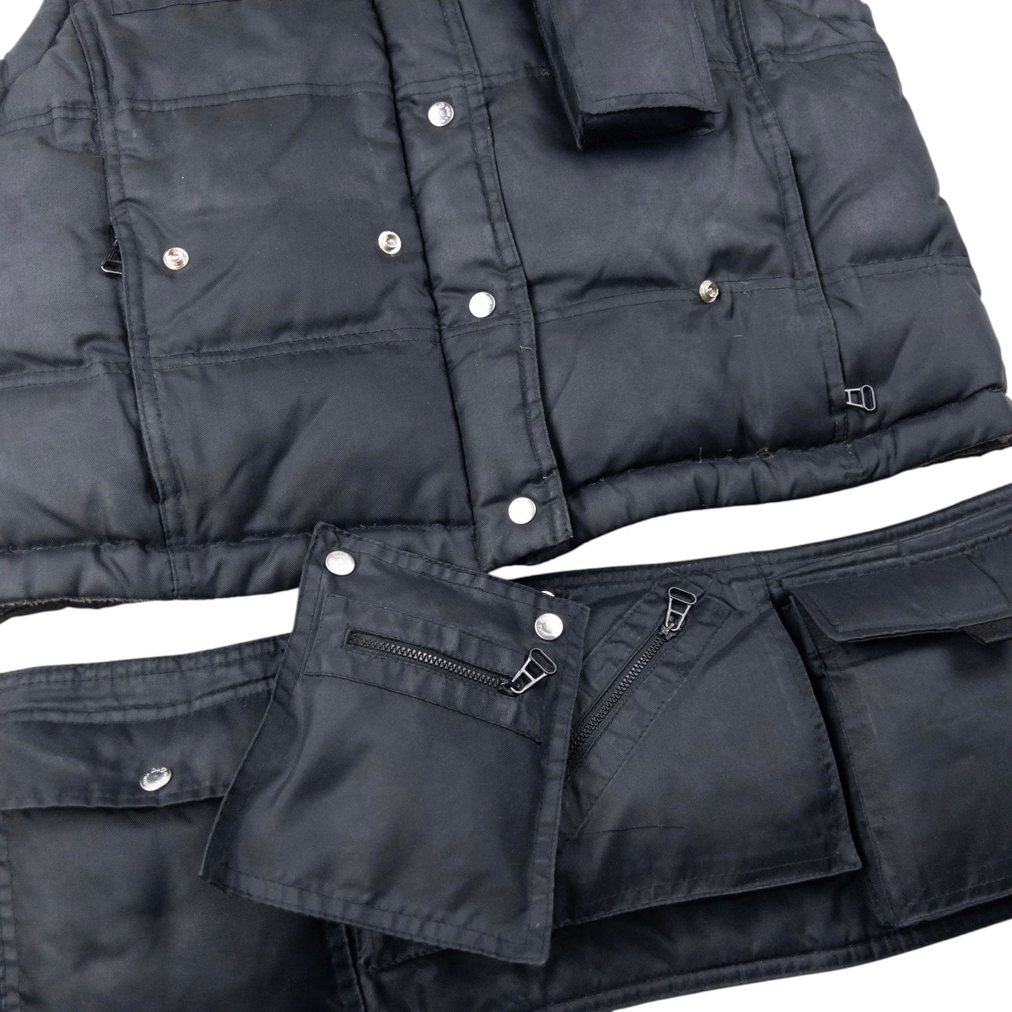 Vintage 2000s Dolce & Gabbana Convertible Multi Pocket Puffer Gilet Size S