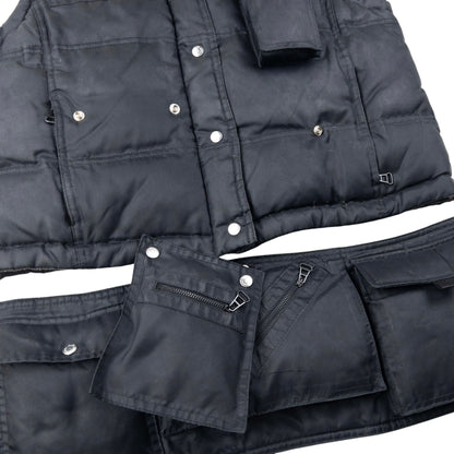 Vintage 2000s Dolce & Gabbana Convertible Multi Pocket Puffer Gilet Size S