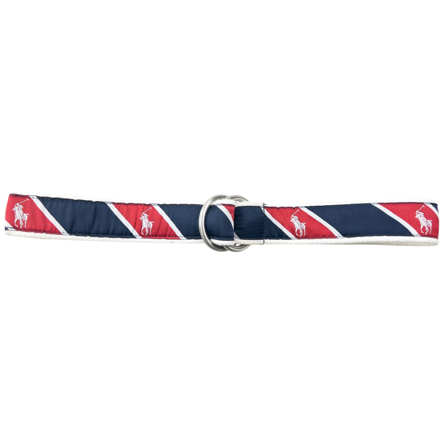 Vintage 90s Polo Ralph Lauren Striped Monogram Belt Size M