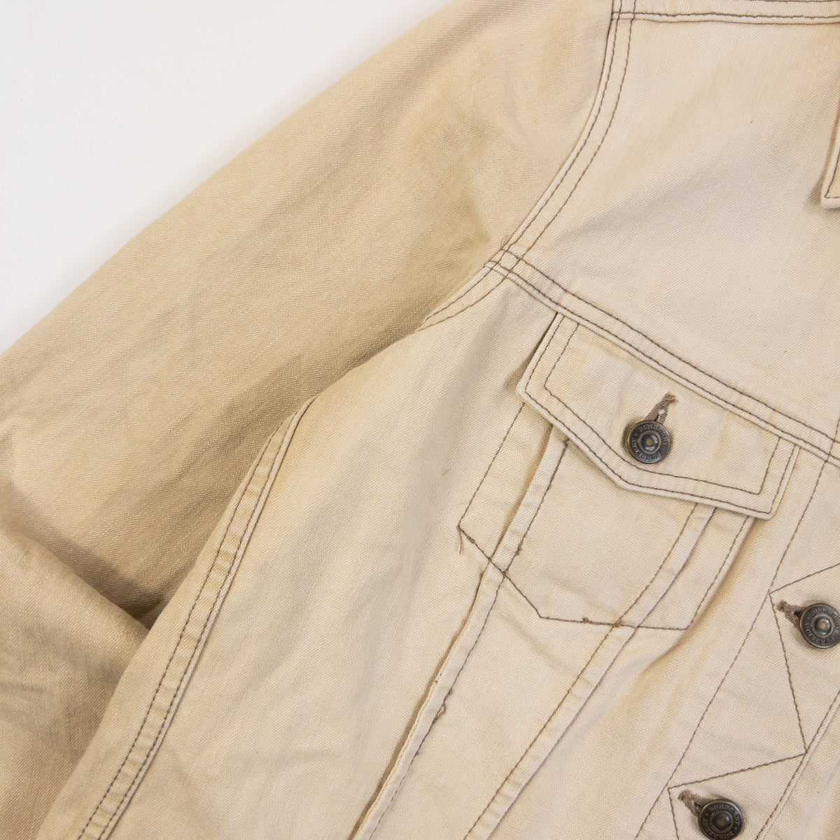 Vintage 2000s Burberry Button Up Jacket in beige, photo 6