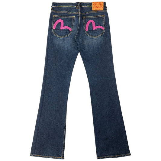 Vintage Evisu Double Gull Embroidered Japanese Denim Jeans Size W31