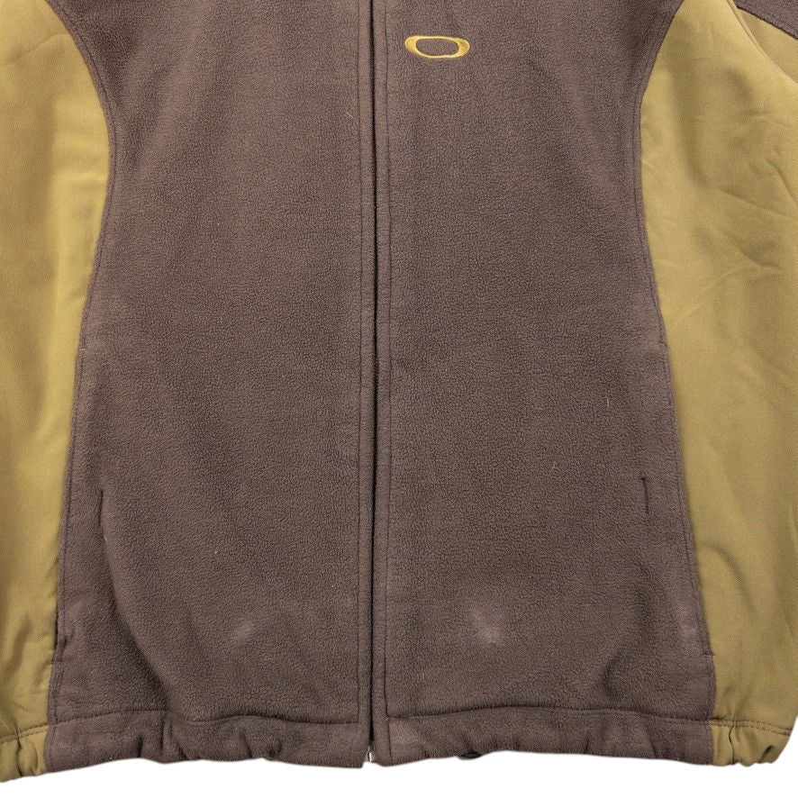 Vintage Oakley Zip Up Fleece Jacket Size S