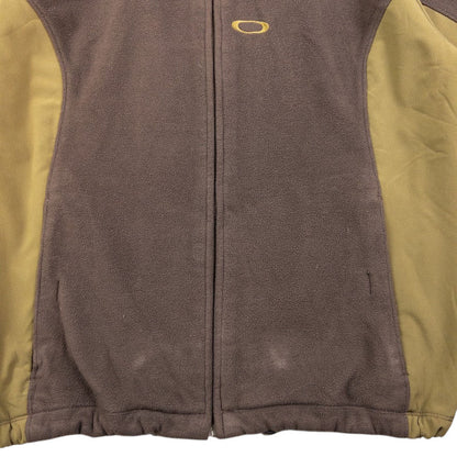 Vintage Oakley Zip Up Fleece Jacket Size S