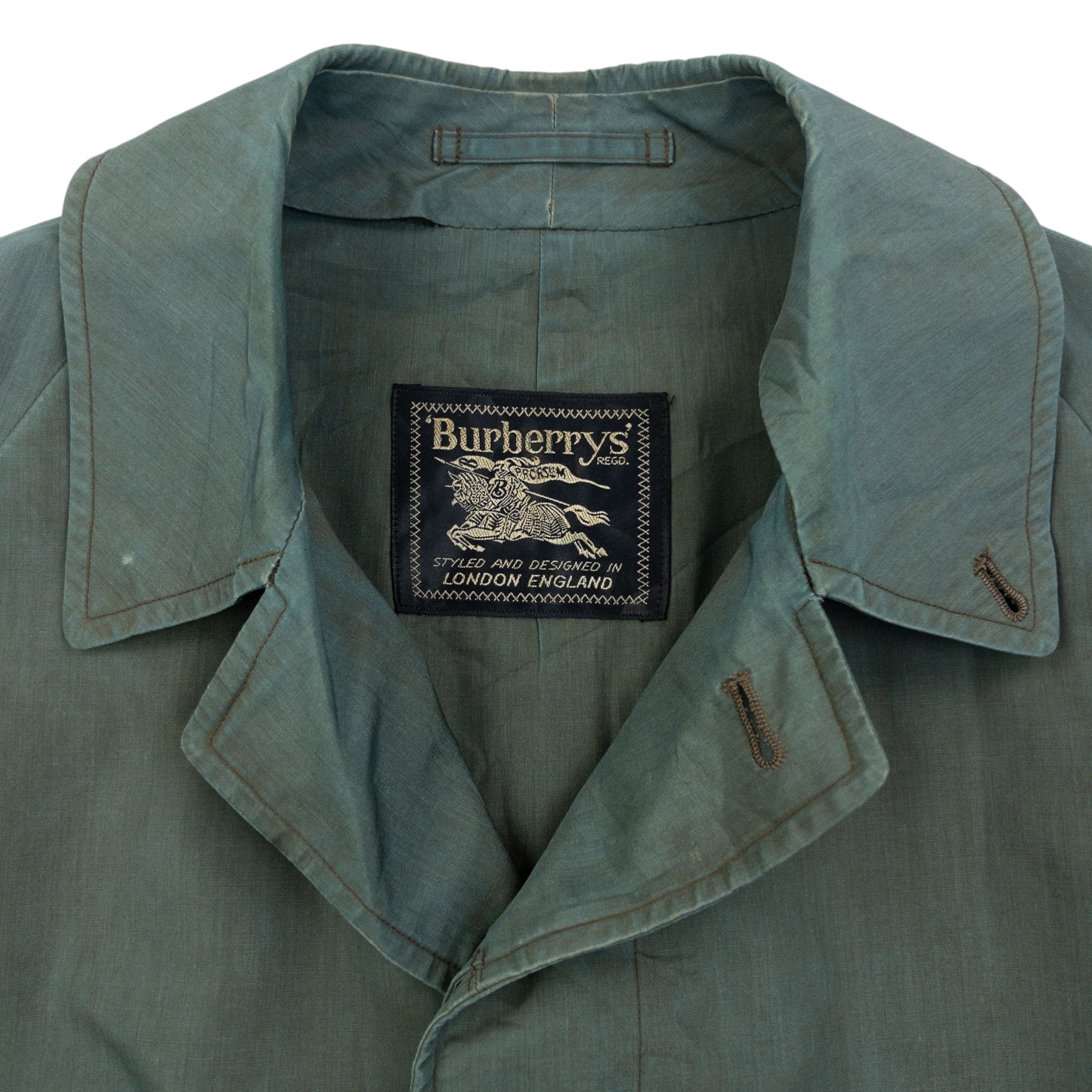 Vintage 90s Burberry Iridescent Trench Jacket Size M