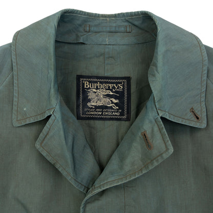 Vintage 90s Burberry Iridescent Trench Jacket Size M