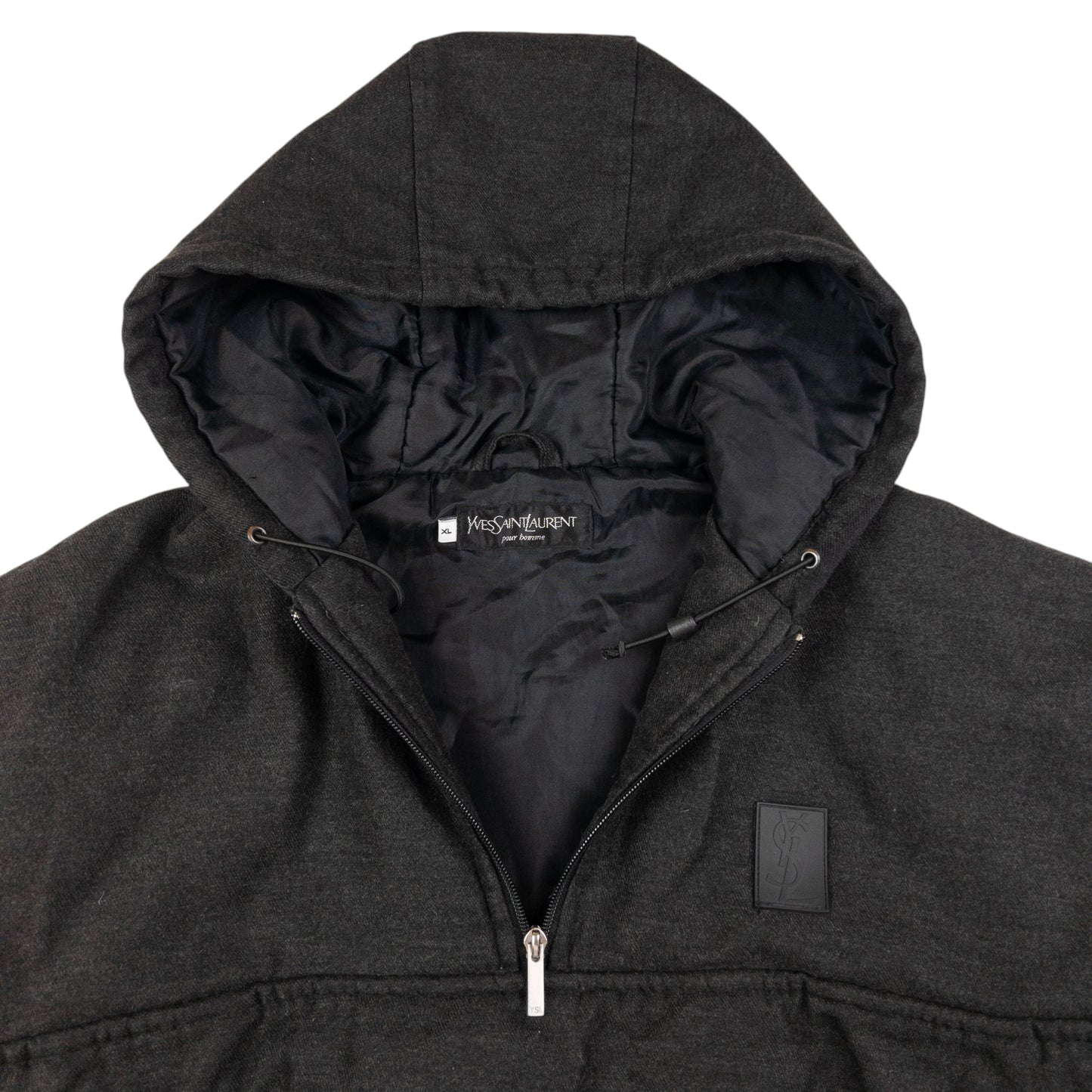 Vintage YSL Yves Saint Laurent Q Zip Padded Jacket Size XL