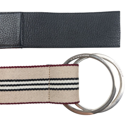 Vintage 2000s Burberry Striped Belt Size L