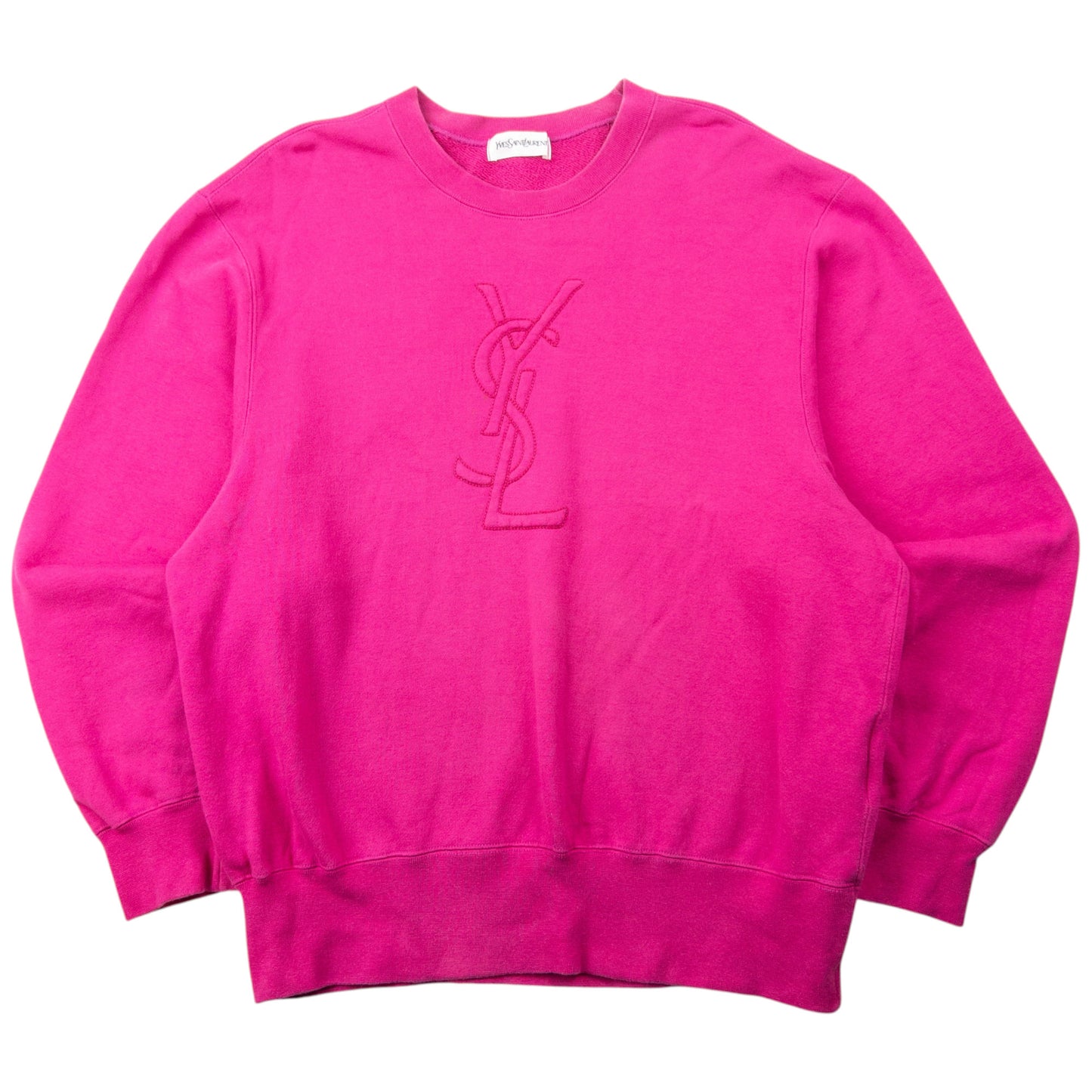 Vintage 90s YSL Yves Saint Laurent Embroidered Sweatshirt Womens Size M