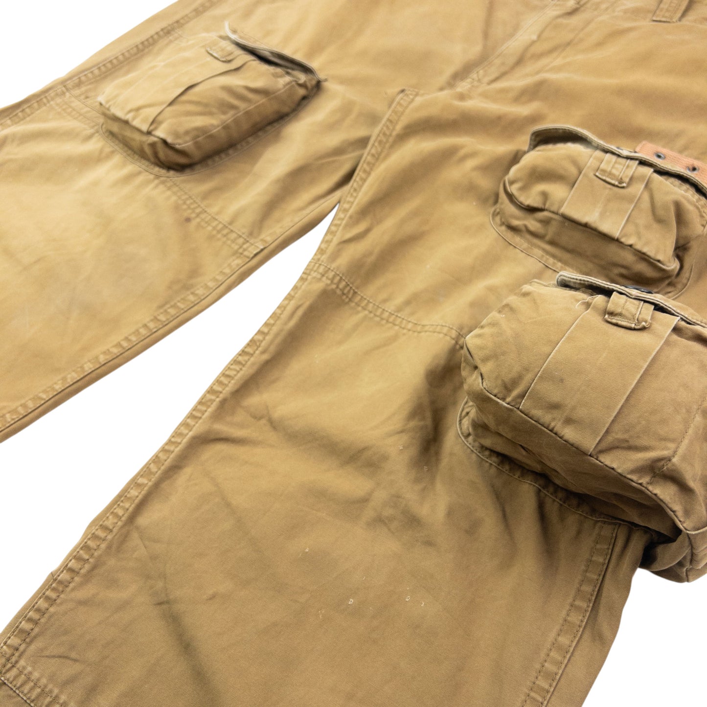Vintage 90s Polo Ralph Lauren Multi Pocket Cargo Trousers Size W38