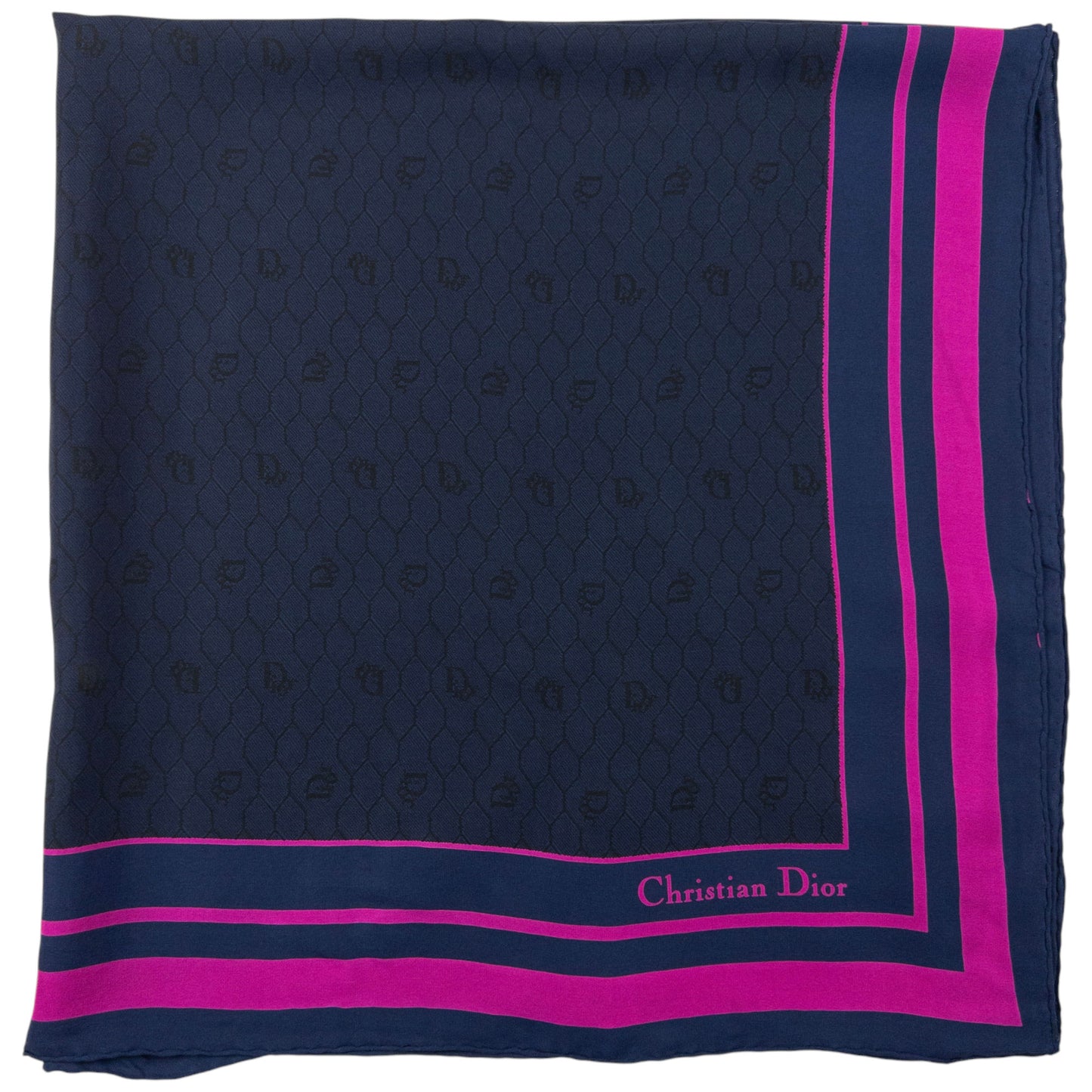Vintage Dior Monogram Silk Scarf