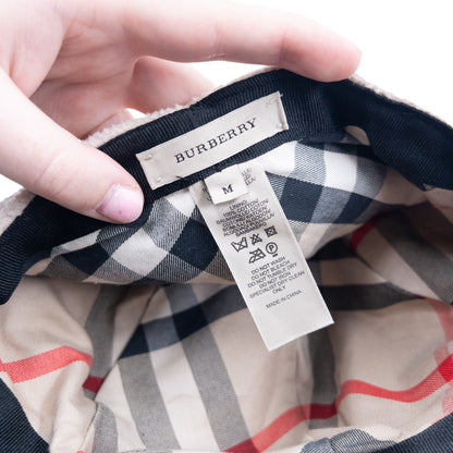 Vintage Burberry Wool Newsboy Hat Size M