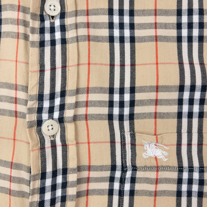 Vintage 2000s Burberry Nova Check Long Sleeve Button Up Shirt Size M