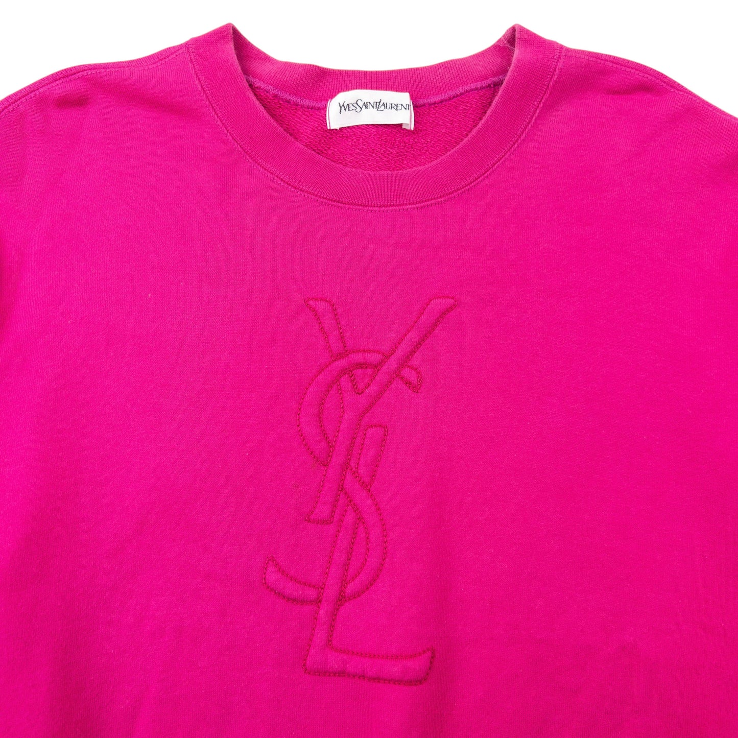Vintage 90s YSL Yves Saint Laurent Embroidered Sweatshirt Womens Size M