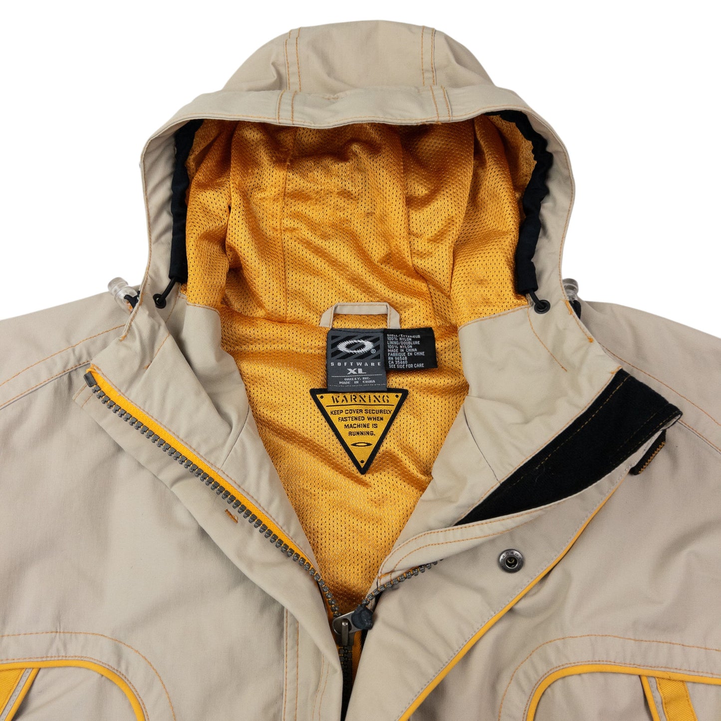 Vintage Oakley Zip Up Snowboarding Jacket Size XL