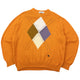 Vintage 90s Burberry Argyle Knit Jumper Size M