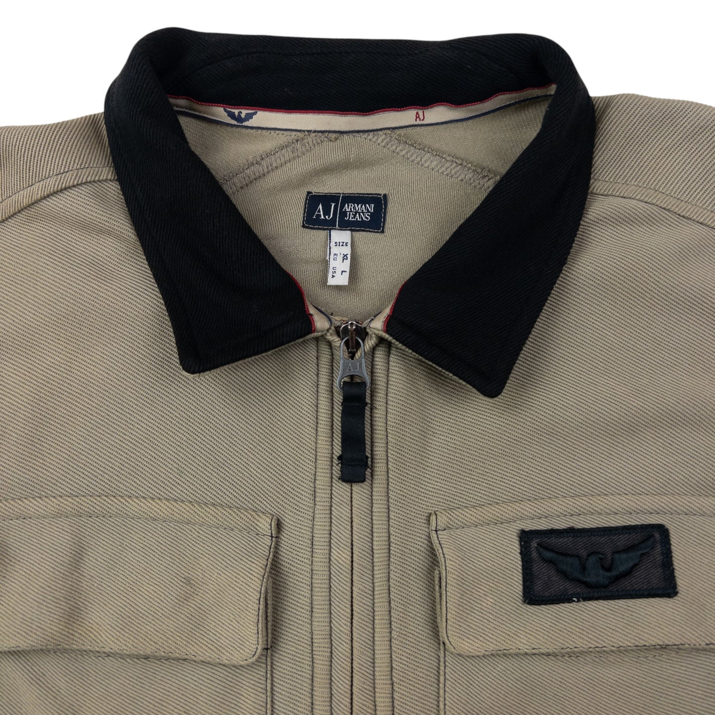 Vintage 2000s Armani Jeans Zip Up Jacket Size XL