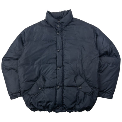 Vintage 90s Armani Jeans Button Up Puffer Jacket Size XL