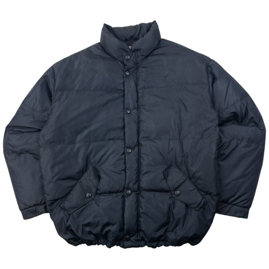 Vintage 90s Armani Jeans Button Up Puffer Jacket Size XL