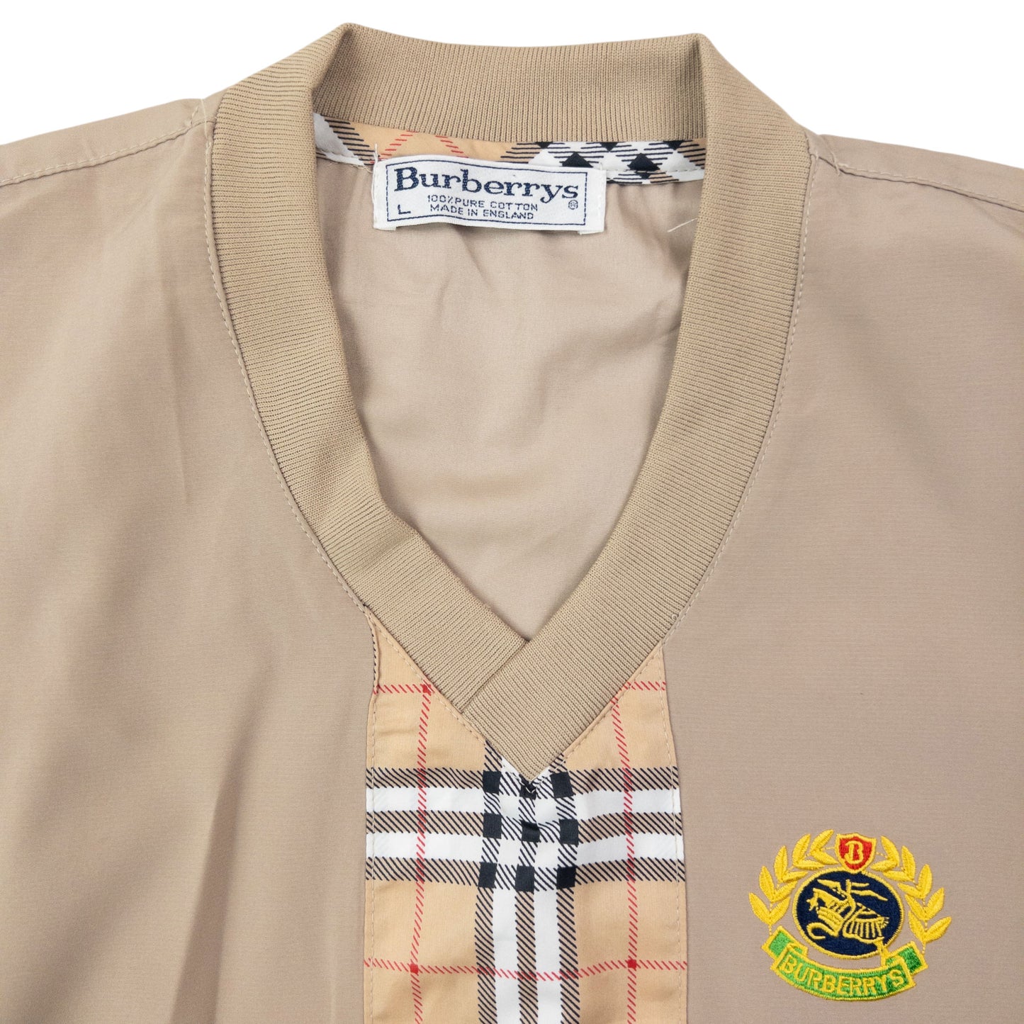 Vintage 90s Burberry Nova Check Lightweight Pullover Jacket Size S
