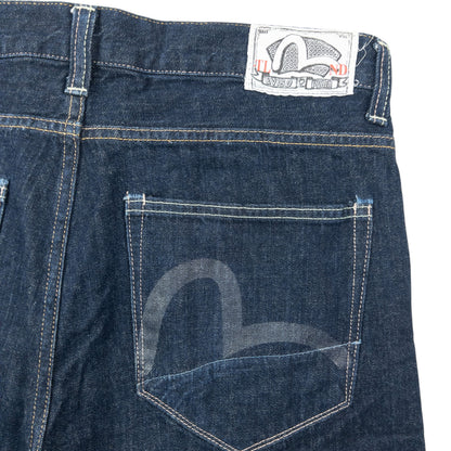 Vintage 2000s Puma X Evisu Double Gull Japanese Denim Jeans Size W34