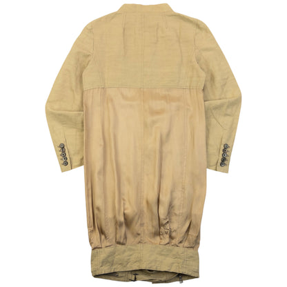 Vintage 2000s Dries Van Noten Longline Linen Jacket Womens Size M