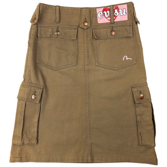 Vintage Evisu Donna Gull Cargo Skirt Womens Size L