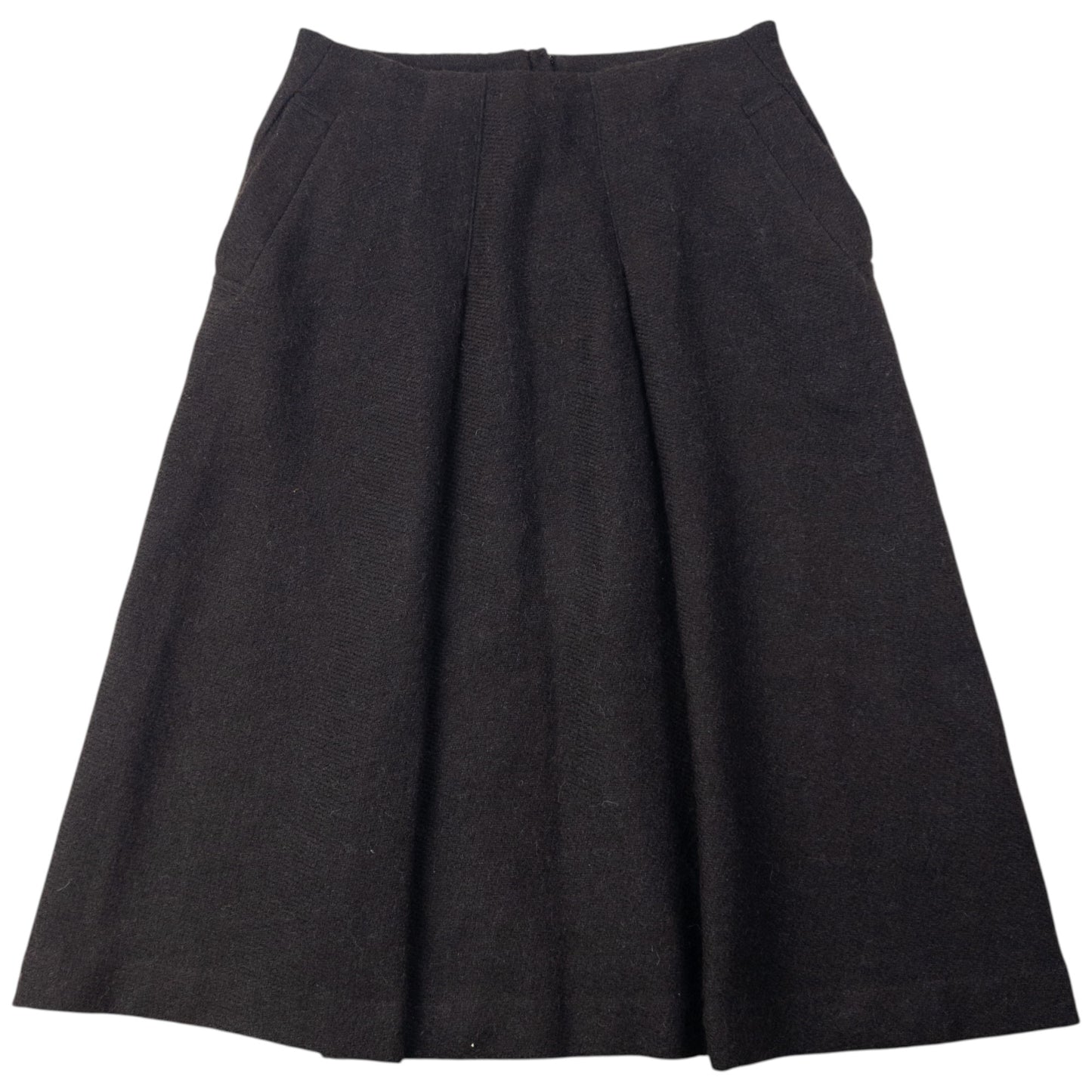 Vintage 90s Plantation By Issey Miyake Pleated Wool Skirt Womens Size W28
