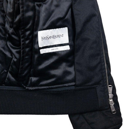 Vintage YSL Yves Saint Laurent Quilted Wool Jacket Size M