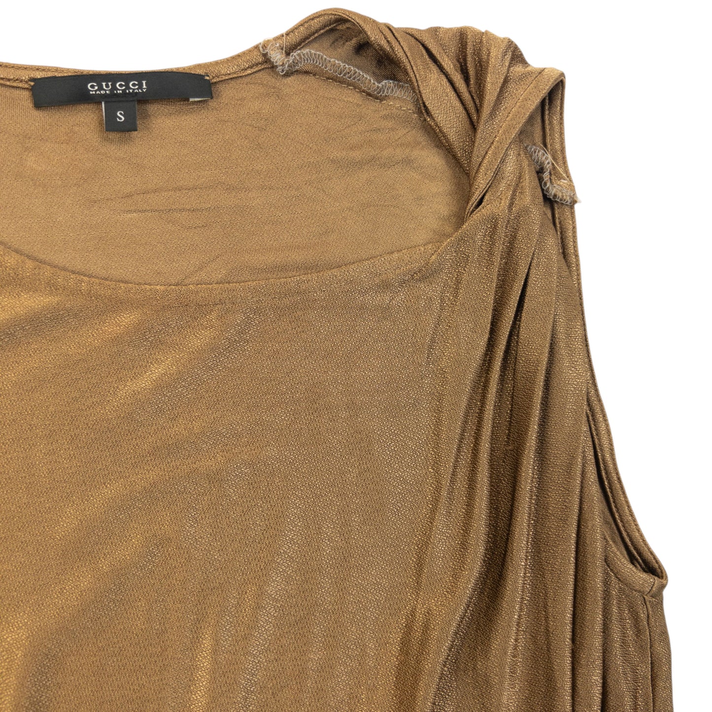 Vintage 2000s Gucci By Tom Ford Asymmetric Iridescent Top Womens Size S