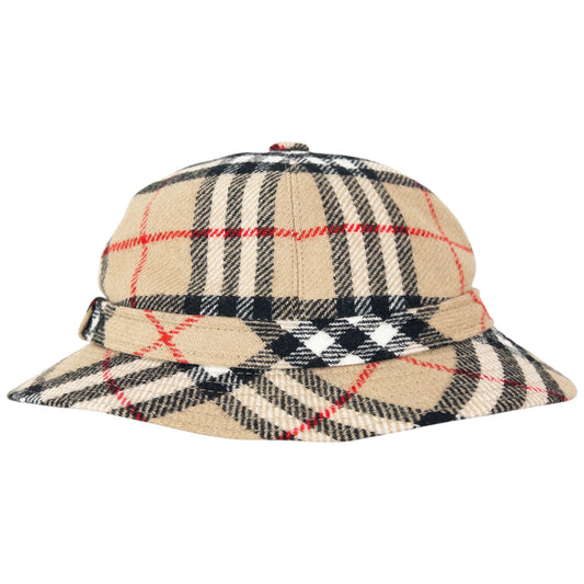 Vintage 80s Burberry Nova Check Bucket Hat Size S