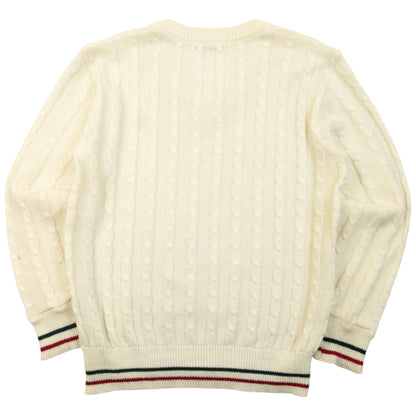Vintage 80s Gucci Cable Knit Jumper Womens Size M