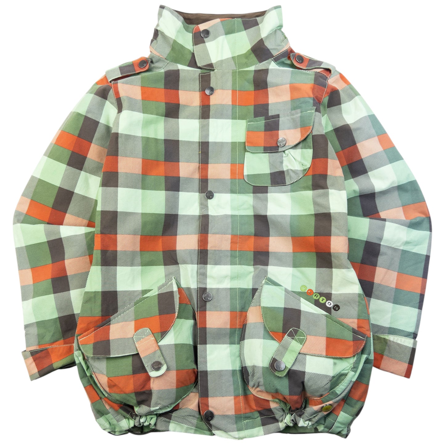 Vintage 2000s Burton City System Checkered Snowboarding Jacket Size XS