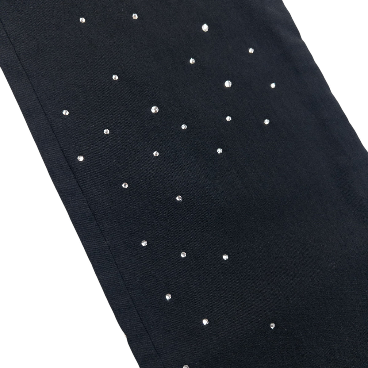 Vintage 90s Moschino Jeans Diamanté Trousers in black, photo 8