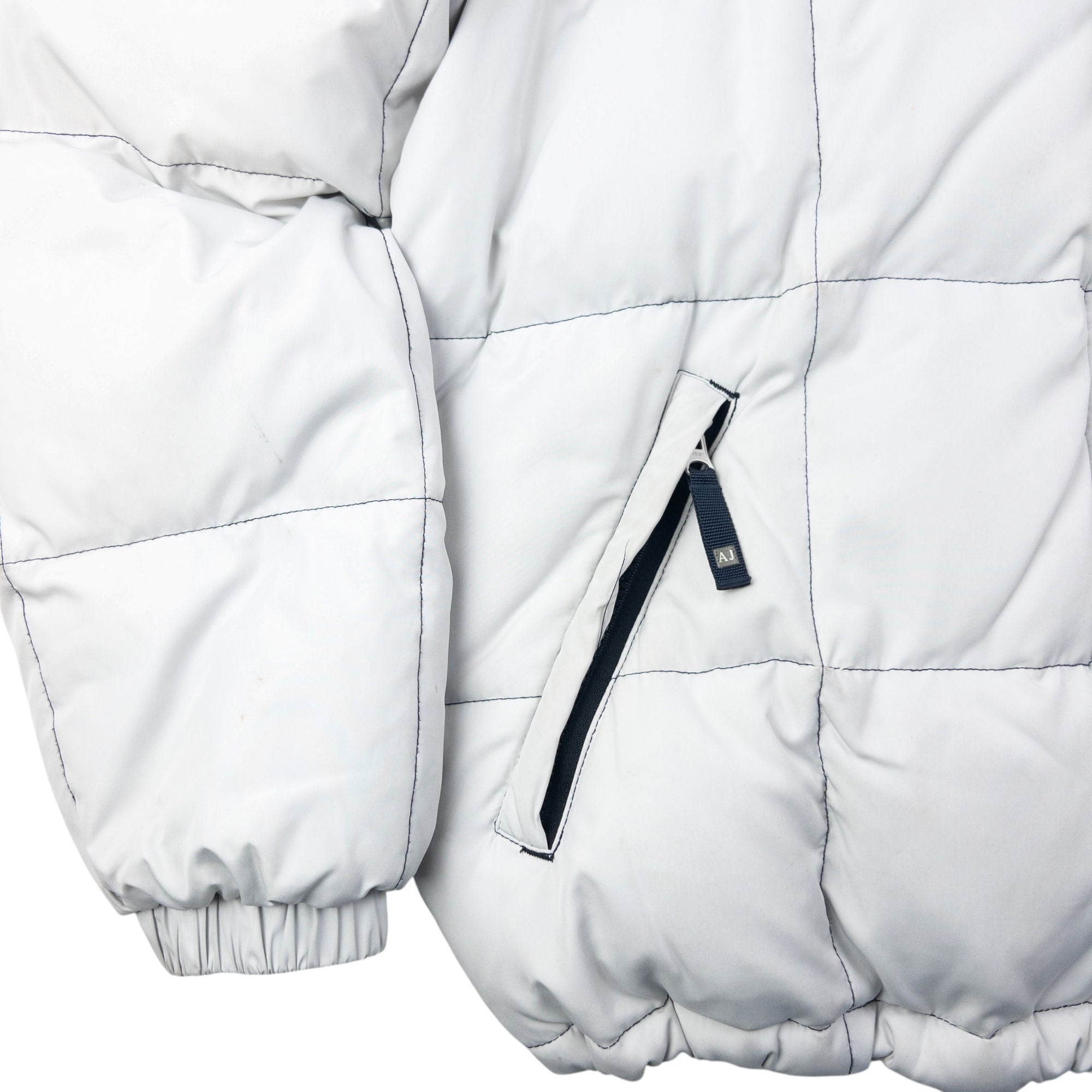 Vintage 2000s Armani Jeans Quilted Puffer Jacket Size M